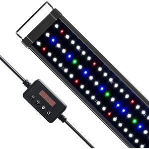 NICREW‎ ClassicLED Plus 18W Aquarium Light with Timer 24–30 Inch Tank Fixture